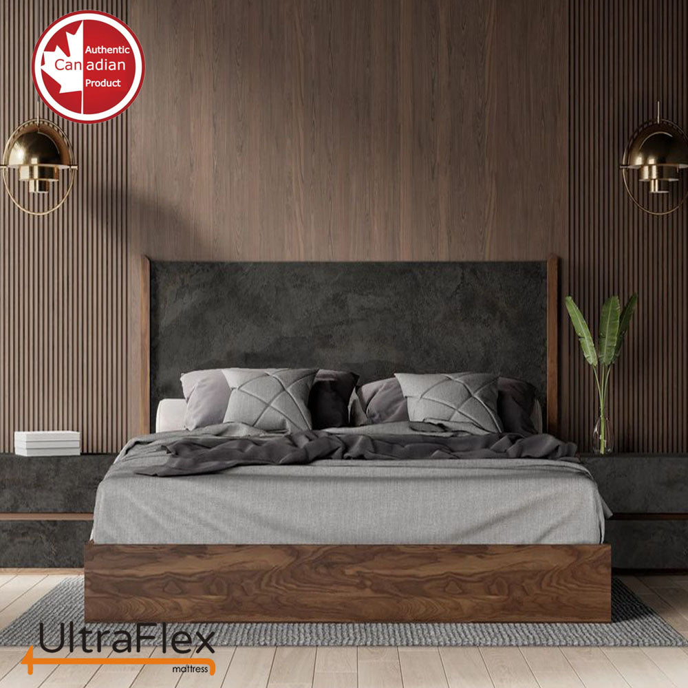 UltraFlex PRESTIGE - Orthopedic Heavy-Duty Hybrid HDCoils, with Posture Support High-Density Foam Casing, Low Motion Transfer (Made in Canada) - With Waterproof Mattress Protector