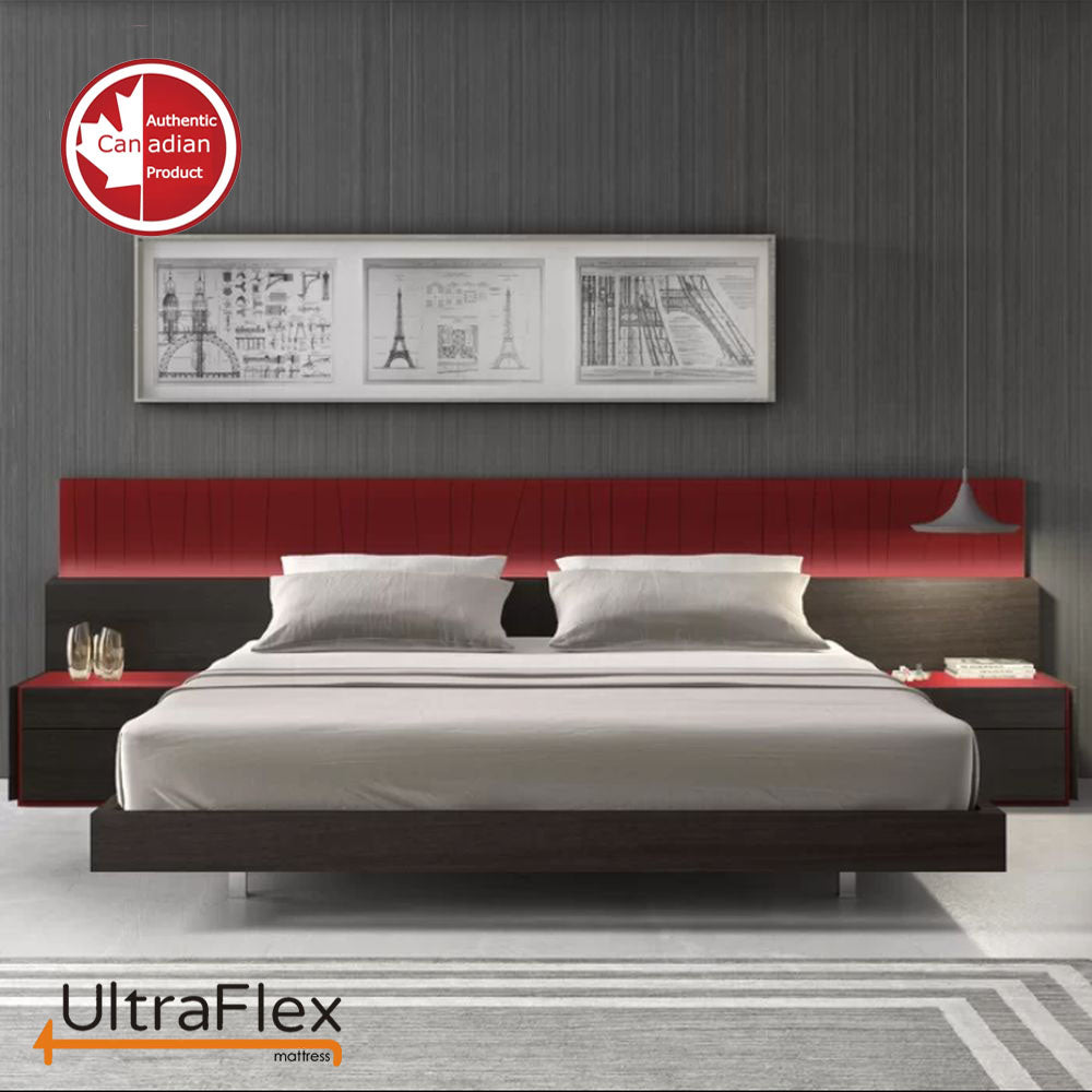 UltraFlex IMPERIAL- Hybrid Orthopedic Heavy Duty Pocket HDCoil Spring, Pressure Relieving for Multi Posture Support, Comfort Foam Encased Mattress (Made in Canada) With Waterproof Mattress Protector