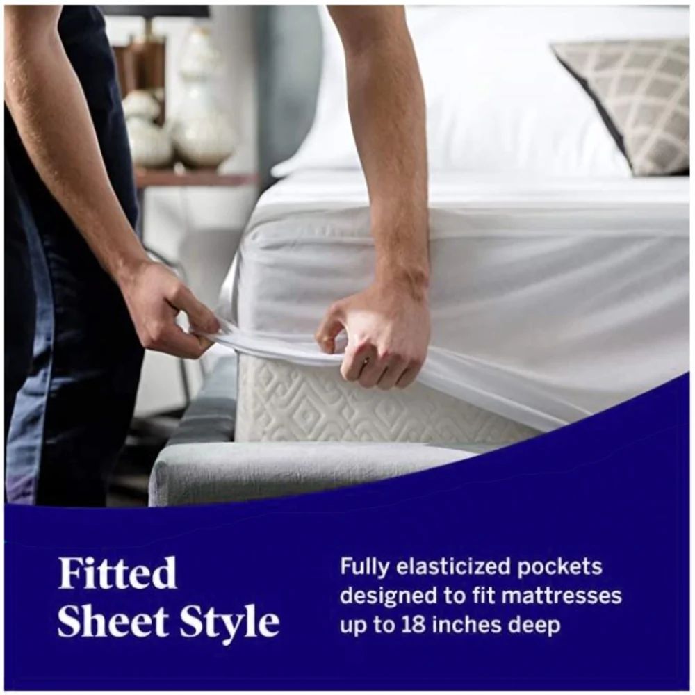 Sleepsteady Mattress Protector: Waterproof Bed Cover & Tencel Top